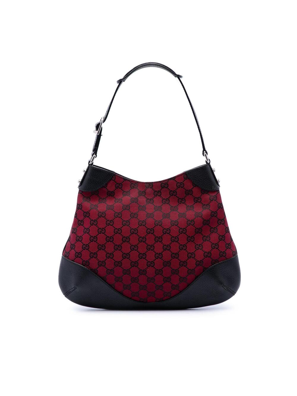 Gucci Gg Canvas Hobo Pre-Loved Bag Dark #342741G55B